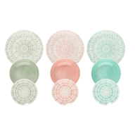 Juego de mesa de porcelana Tognana Gipsy, 18 piezas