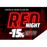 Descuento del 15% en todos los TV hasta el 5 a las 9 h.