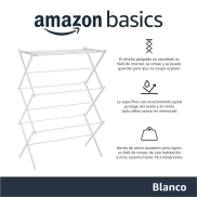 Tendedero Plegable Blanco de Amazon Basics