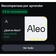 ALEO te da 12€ gratis en COINBASE