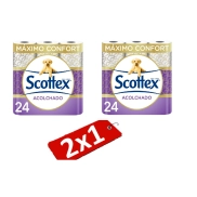 Papel Higiénico Acolchado SCOTTEX 48 Rollos 3 Capas