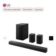 Barra de sonido LG S60TR 5.1 canales, 440 W, Bluetooth