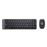 Combo Inalámbrico Logitech MK220: Teclado y Ratón Compacto