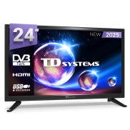 Televisor HD 24" con USB y Sintonizador DVB-T2C - TD Systems