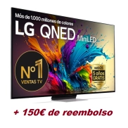 LG QNED MiniLED 65" 4K 2024 + 150€ reembolso, info aquí.