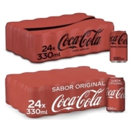 24 Latas de Coca Cola Normal o Zero