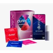 Condones Surtidos Durex + Gel Lubricante Intense 10 ml