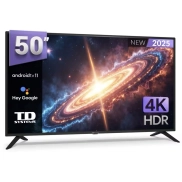 Smart TV 50” 4K TD Systems con Asistente Google 2025