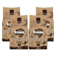 Café natural BONKA en grano, 4 paquetes de 1 kg