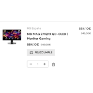 MSI MAG 271QPX QD-OLED 360Hz con Regalos y Otros Modelos