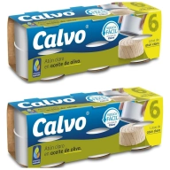 Pack 6 x 65g de Atún Claro Calvo en Aceite de Oliva