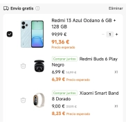 Xiaomi Redmi 13 + Band 8 + Buds 6 Play por 84€