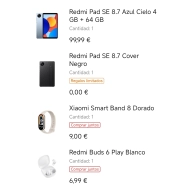 Pack Xiaomi: Redmi Pad SE, Band 8 y Auriculares Buds 6 Play