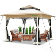 Carpa Plegable VOUNOT 3.6x3.6m con Laterales de Malla