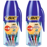 BIC Cristal Original: 20 Bolígrafos Punta Media Surtidos