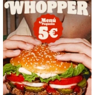 Whopper por 5€ en Burger King