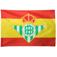 Escudo Real Betis y Bandera de España