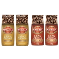 Café Marcilla Natural o Mezcla en Grano 2x1KG Pack