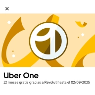 Revolut Premium: Uber One anual gratis