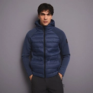 Chaqueta de montaña híbrida con plumón para hombre