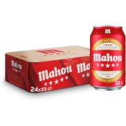 Cerveza Especial Dorada Mahou 5 Estrellas Pack 24 Latas