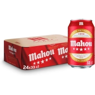 Cerveza Especial Dorada Mahou 5 Estrellas Pack 24 Latas