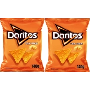 Doritos Tex Mex: Nachos con sabor a queso, 140g individual