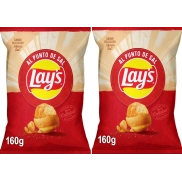 Lay's Patatas Fritas Al Punto de Sal, 2 x 160g