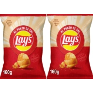 Lay's Patatas Fritas Al Punto de Sal, 2 x 160g