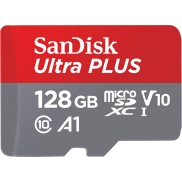 128 GB SanDisk Ultra PLUS: Almacenamiento Rápido y Confiable