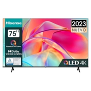 QLED Hisense TV 75E7KQ - 75'', Dolby Vision y Modo Juego