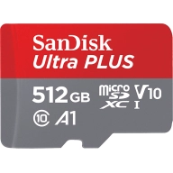 Micro SDXC 512GB SanDisk Ultra PLUS con Adaptador SD