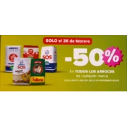 Arroz largo: 50% de descuento y 2x3 en Carrefour