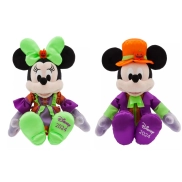 Peluche Halloween de Mickey o Minnie Mouse, tamaño mediano