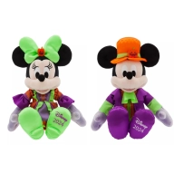 Peluche Halloween de Mickey o Minnie Mouse, tamaño mediano