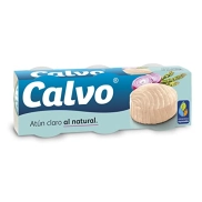 Atún Calvo Claro al Natural, 12 latas de 80g por 3,84€