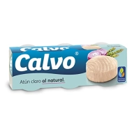 Atún Calvo Claro al Natural, 12 latas de 80g por 3,84€