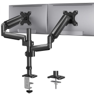 Soporte ajustable para dos monitores de hasta 32 pulgadas