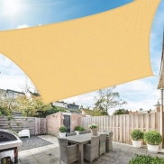 Toldo Vela Triangular de Sombra 3.6m Color Arena