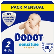 Dodot Sensitive 80 uds con abono de 4,54 € en Amazon