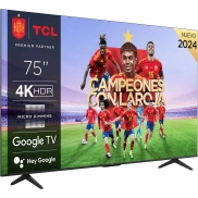 TCL 75P655 - Televisor 4K de 75" con Google TV