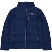 Chaquetón azul marino Reebok Stretch Puffer para hombre