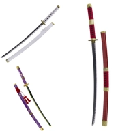 Katanas decorativas de Zoro de One Piece con cinturón porta katanas