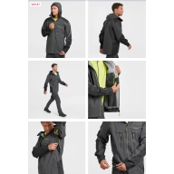 Chaqueta Quechua MH900 Negra para trekking y montaña hombre.