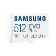 MicroSDXC 512GB Samsung EVO Plus UHS-I U3 V30 con Adaptador